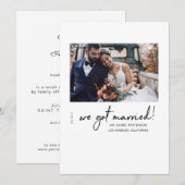 We hebben de aankondiging van het huwelijk van de  (Voorkant / Achterkant)