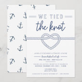 We hebben de aankondiging van het Knot-huwelijk ge (Voorkant / Achterkant)