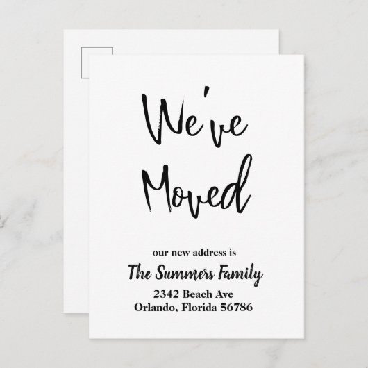 We hebben de aankondiging van het moderne script v (Voorkant / Achterkant)