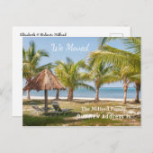 We hebben de aankondiging van het nieuwe adres ver briefkaart (Voorkant / Achterkant)