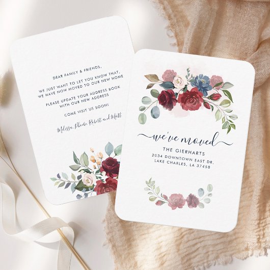 We hebben de aankondiging van het verhuisadres van