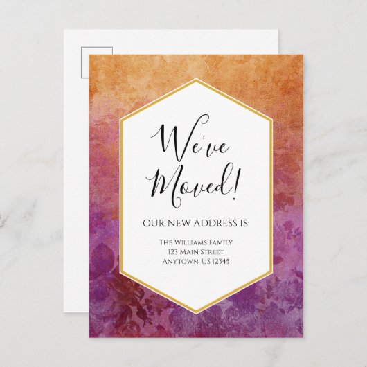 We hebben de aankondiging van Ombre Florals Briefk Briefkaart (Voorkant / Achterkant)