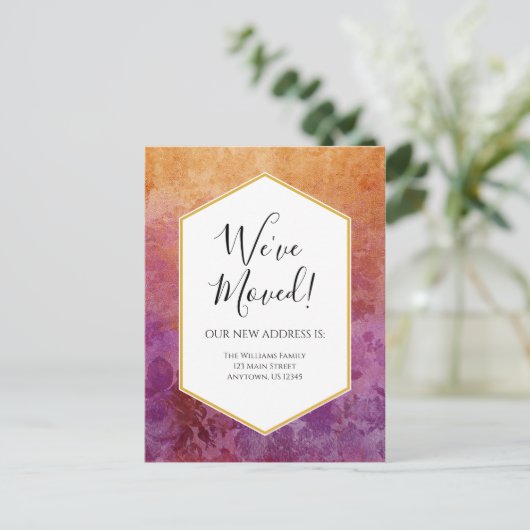 We hebben de aankondiging van Ombre Florals Briefk Briefkaart (Staand voorkant)