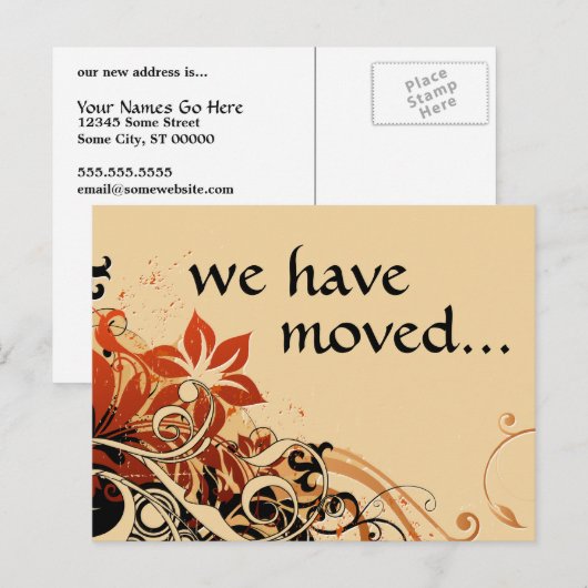 we hebben de aankondiging verplaatst (Voorkant / Achterkant)