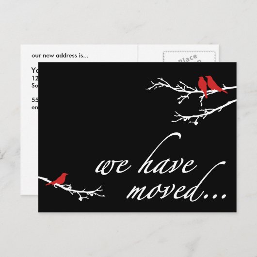 we hebben de aankondiging verplaatst (Voorkant / Achterkant)