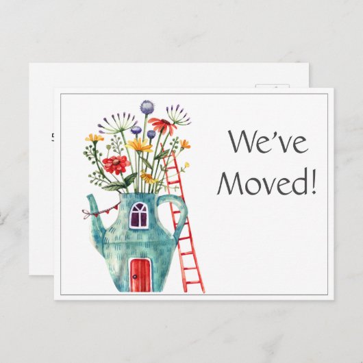 We hebben de aankondiging verplaatst, Fairytale Ho Briefkaart (Voorkant / Achterkant)