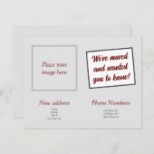 We hebben de aankondigingskaart verplaatst kaart (Voorkant / Achterkant)