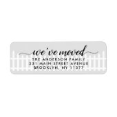 We hebben de aanmaning verplaatst... etiket (Voorkant)