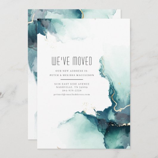 We hebben de Abstracte Matig Verplaatsende Aankond (Voorkant / Achterkant)