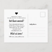 We hebben de adresfoto van Paars gewijzigd Aankondigingskaart (Achterkant)