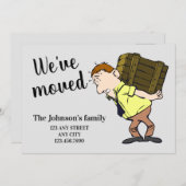 We hebben de adresmededeling gewijzigd aankondiging (Voorkant / Achterkant)