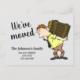 We hebben de adresmededeling gewijzigd aankondigingskaart