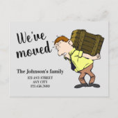 We hebben de adresmededeling gewijzigd aankondigingskaart (Voorkant)