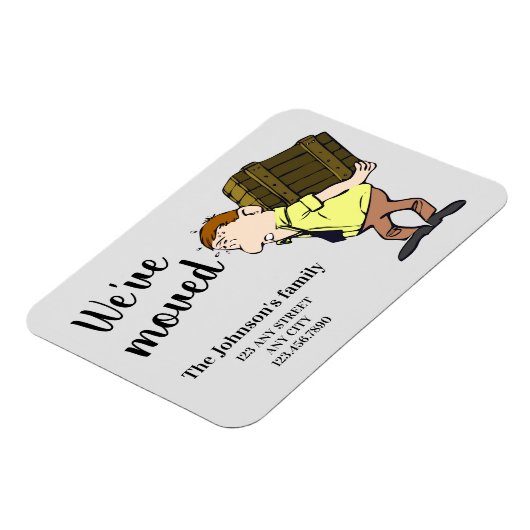 We hebben de adresmededeling gewijzigd magneet (Linkerzijde)