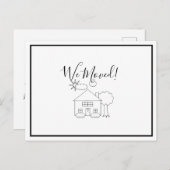 We hebben de adreswijziging doorgevoerd briefkaart (Voorkant / Achterkant)