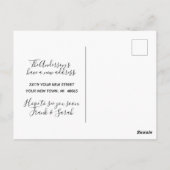 We hebben de adreswijziging doorgevoerd briefkaart (Achterkant)