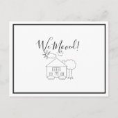 We hebben de adreswijziging doorgevoerd briefkaart (Voorkant)