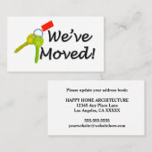 We hebben de adreswijziging of de Kantoor-toetsen Visitekaartje (Voorkant / Achterkant)