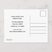 We hebben de adreswijziging van bergen verplaatst aankondigingskaart (Achterkant)