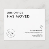 We hebben de adreswijziging van Business Kantoor v Briefkaart (Voorkant)