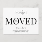 We hebben de adreswijziging van Business Logo Kant Briefkaart (Voorkant)