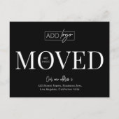 We hebben de adreswijziging van Business Logo Kant Briefkaart (Voorkant)