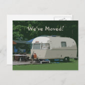 We hebben de adreswijziging van de oude campercamp aankondigingskaart (Voorkant / Achterkant)