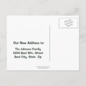 We hebben de adreswijziging van de oude campercamp aankondigingskaart (Achterkant)