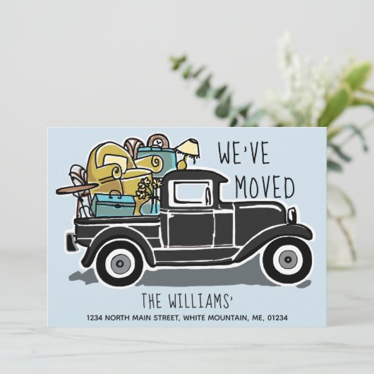 We hebben de adreswijziging van de zwarte vrachtw aankondiging (Staand voorkant)