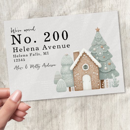 We hebben de adreswijziging van Feestelijke Ginger Aankondiging