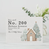 We hebben de adreswijziging van Feestelijke Ginger Aankondiging (Staand voorkant)