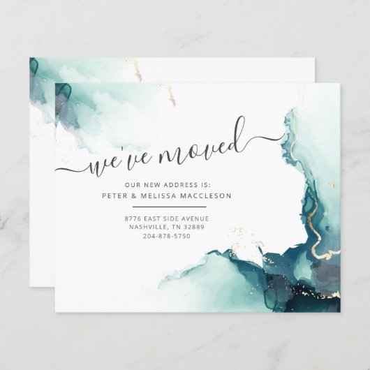 We hebben de adreswijziging verplaatst (Voorkant / Achterkant)