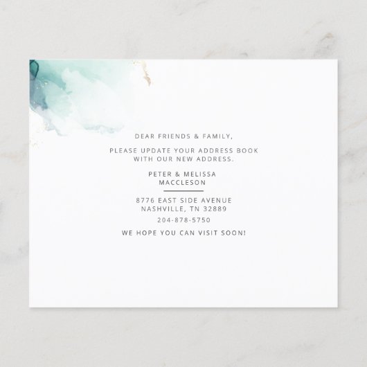 We hebben de adreswijziging verplaatst (Achterkant)