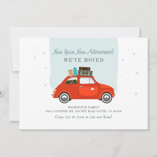 We hebben de adreswijziging verplaatst aankondiging (Voorkant)