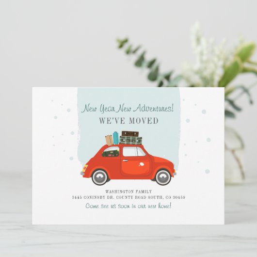 We hebben de adreswijziging verplaatst aankondiging (Staand voorkant)