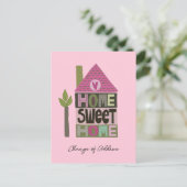 We hebben de adreswijziging verplaatst briefkaart (Staand voorkant)