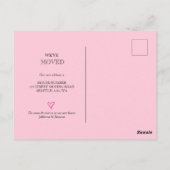 We hebben de adreswijziging verplaatst briefkaart (Achterkant)