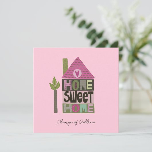 We hebben de adreswijziging verplaatst kaart (Staand voorkant)