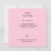 We hebben de adreswijziging verplaatst kaart (Achterkant)