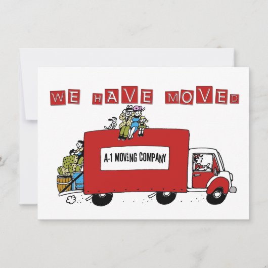 we hebben de adreswijzigingsplatte kaart verplaats (Voorkant)