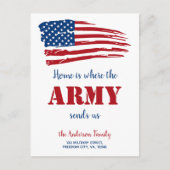 We hebben de Amerikaanse vlag verplaatst Aankondigingskaart (Voorkant)