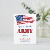 We hebben de Amerikaanse vlag verplaatst Aankondigingskaart (Staand voorkant)