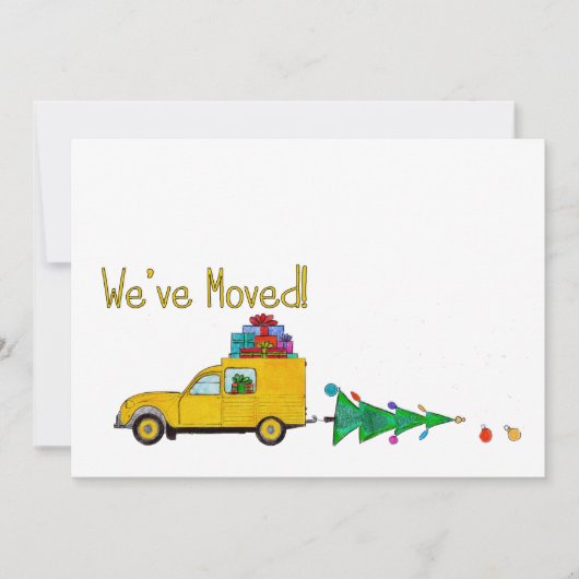 We hebben de auto en de kerstkaart verplaatst (Voorkant)