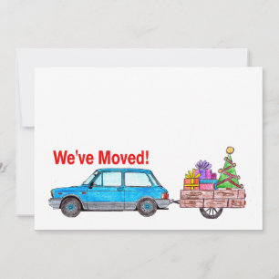 We hebben de auto en de kerstkaart verplaatst