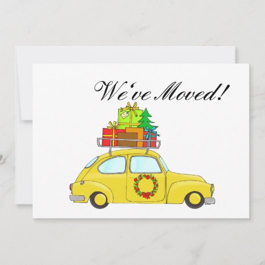 We hebben de auto en de kerstkaart verplaatst (Voorkant)