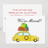 We hebben de auto en de kerstkaart verplaatst (Voorkant / Achterkant)