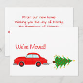 We hebben de auto en de kerstkaart verplaatst (Voorkant / Achterkant)