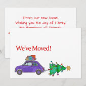 We hebben de auto en de kerstkaart verplaatst (Voorkant / Achterkant)