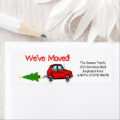 We hebben de auto en het kerstlabel besteld etiket (Insitu)