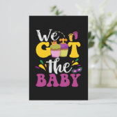 We hebben de Baby Cute Zwangerschap Mardi Gras Gif Bedankkaart (Staand voorkant)